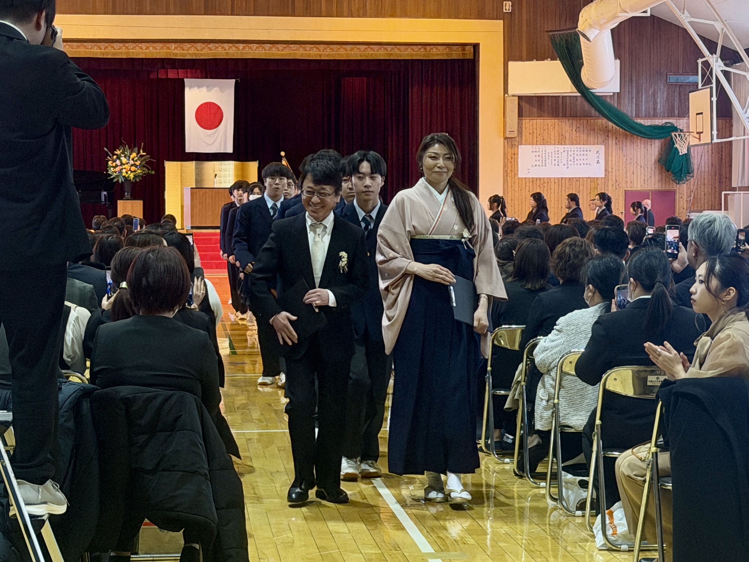 卒業式⑥G組退場