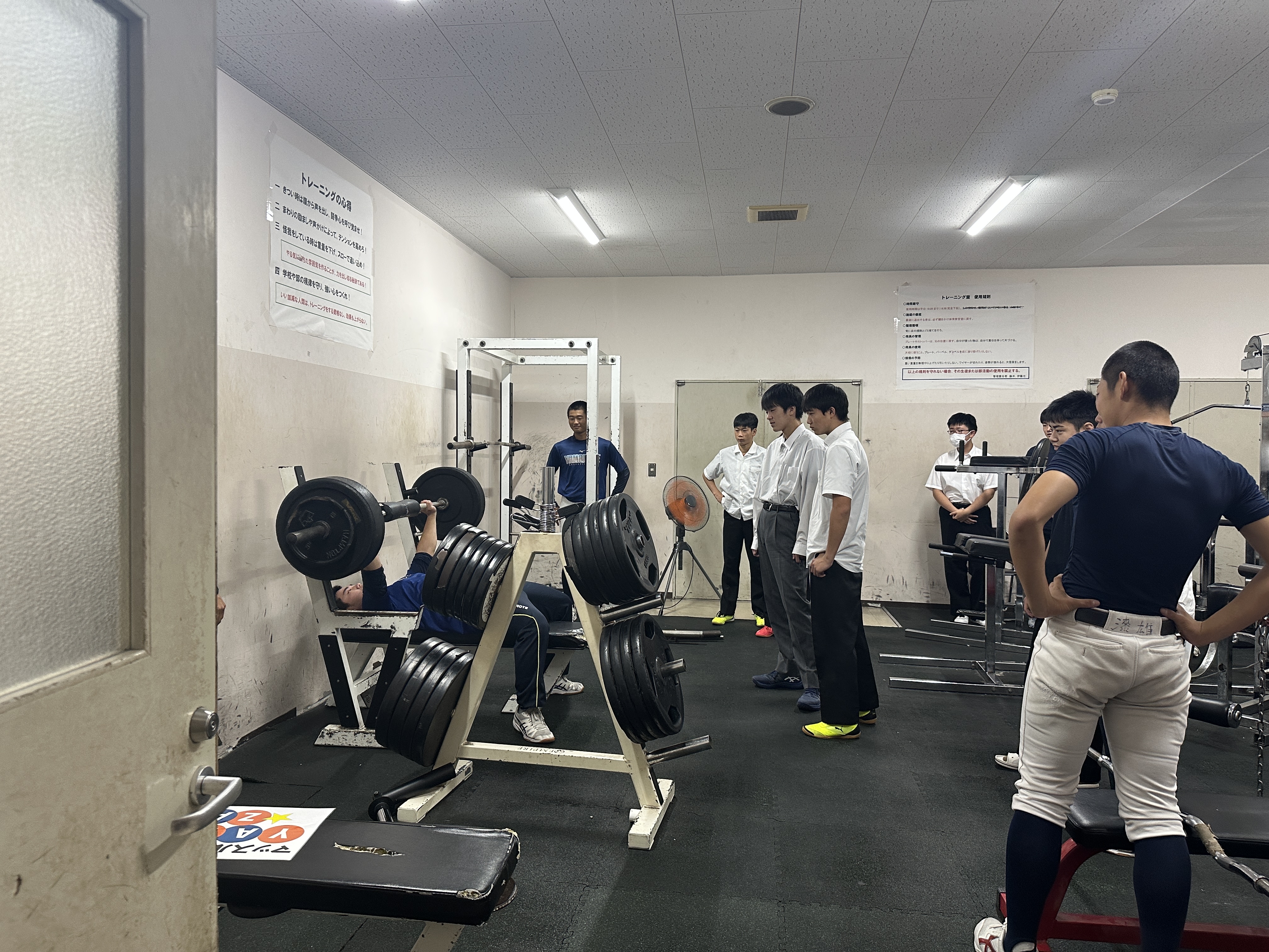 体験授業「トレーニング」